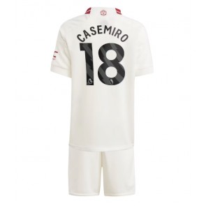 Manchester United Casemiro #18 Replika Babytøj Tredje sæt Børn 2023-24 Kortærmet (+ Korte bukser)